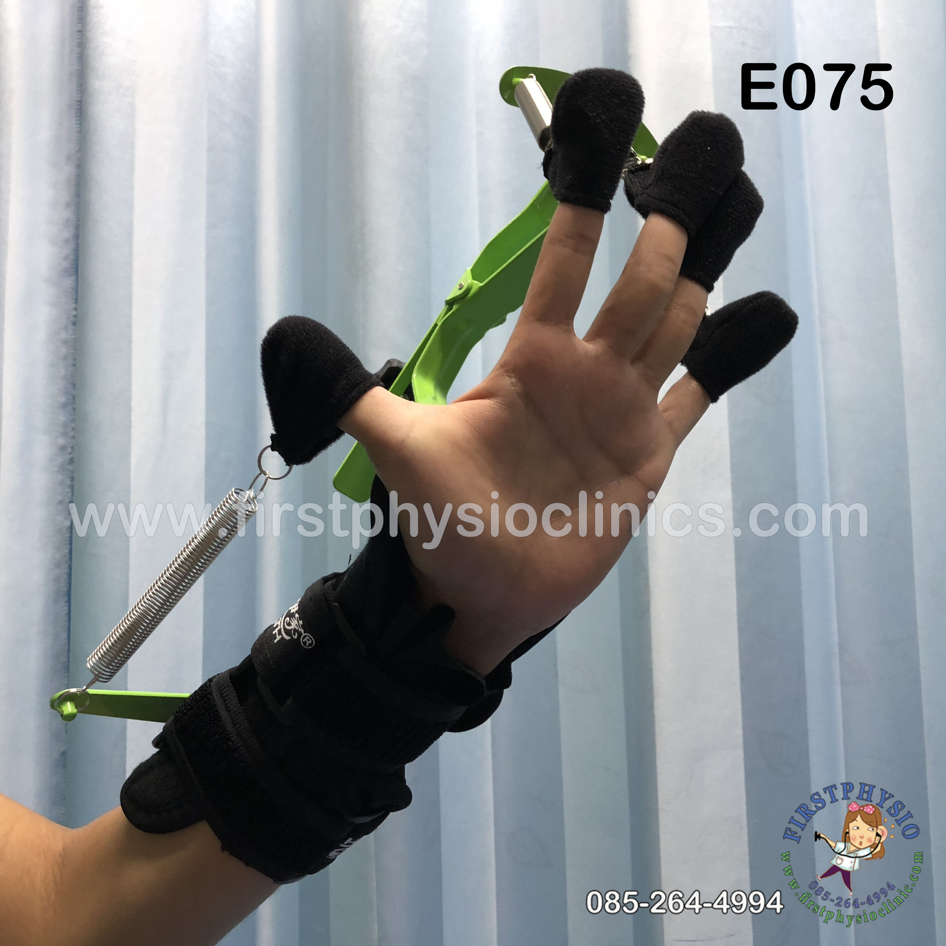 เครื่องบริหารนิ้วมือ/ อุปกรณ์ออกกำลังกายนิ้ว 5 นิ้ว ด้ามจับ แบบมีคานสปริง/ อุปกรณ์ฝึกความแข็งแรงของนิ้ว /อุปกรณ์ฝึกความยืดหยุ่นของนิ้ว/Wrist and finger dynamic