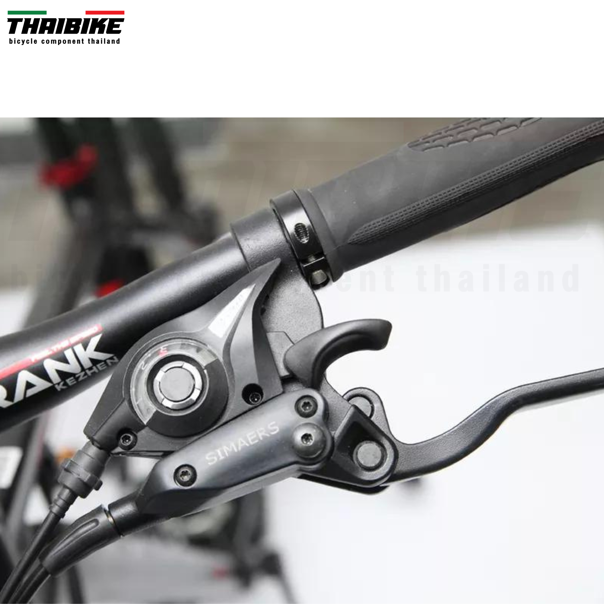 ชุดดิสก์เบรคน้ำมันจักรยานเสือภูเขา SIMAER พร้อมมือเกียร์ 3X8SPD หน้า(70)+หลัง(130) แถมใบดิส