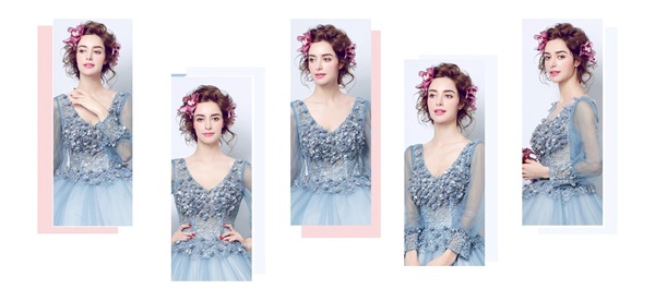 DL041 - **พรีออเดอร์** ชุดราตรี เดรสยาวออกงาน (Night party dresses) ชุดไปงานแต่งงานสวยๆ "ธีมสีเทาแต่งดอก 3D"