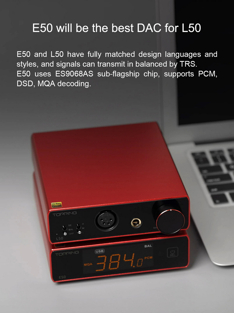 ขาย Topping L50 แอมป์หูฟัง รองรับ Hi-Res ประกันศูนย์ไทย