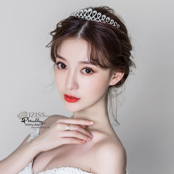 AC010 **พรีออเดอร์**ชุดเทียร่า มงกุฎเพชร ชุดเครื่องประดับเจ้าสาวสวยหรูดุจเจ้าหญิง