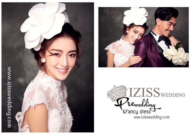 PW226 - Pre order ชุดคู่ถ่ายพรีเวดดิ้ง (prewedding dress) & ชุดแต่งงานแฟนซี (Fancy wedding dress)ชายหญิง "ธีมสีขาว-ม่วง"