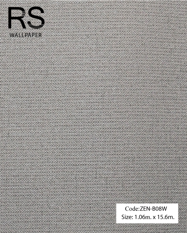 วอลเปเปอร์เทกเจอร์จุดสีดำพื้นสีน้ำตาลอมเทา ZEN-B08W