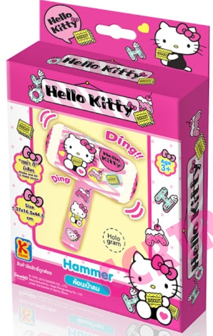 ค้อนเป่าลม มีเสียง คิตตี้ 32.5x40 ซม.(ลิขสิทธิ์แท้)(1x3)