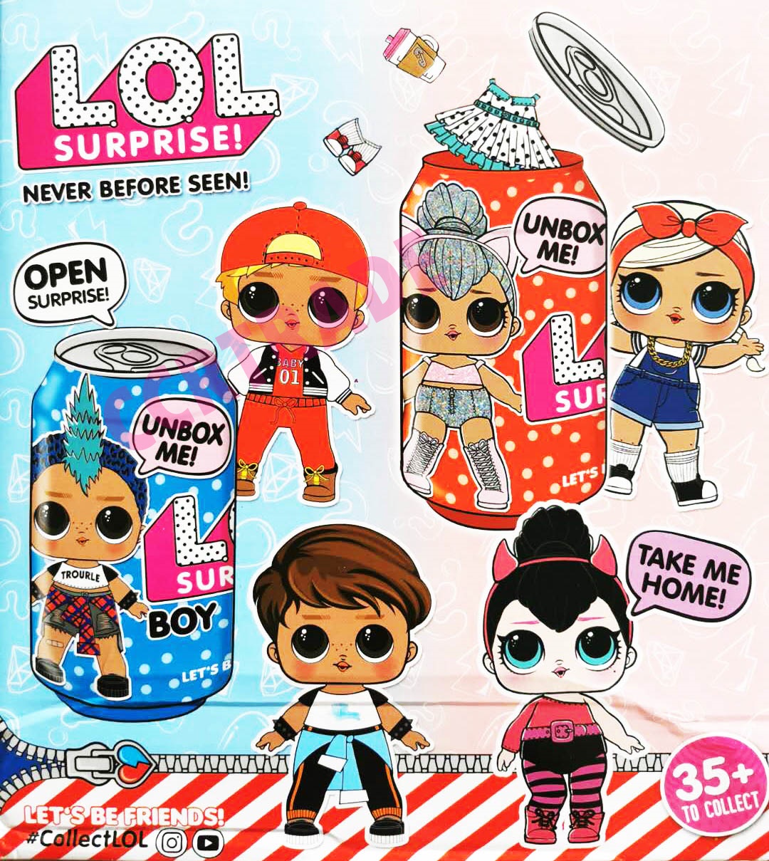 กระป๋องเซอร์ไพร์ส LOL กล่อง 28 ซม.(1x16)