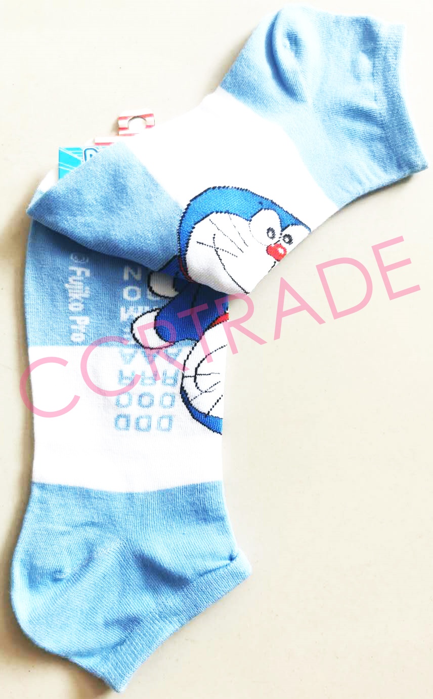 ถุงเท้าโดเรม่อนตาตุ่ม SET-4(ลิขสิทธิ์แท้) Free size