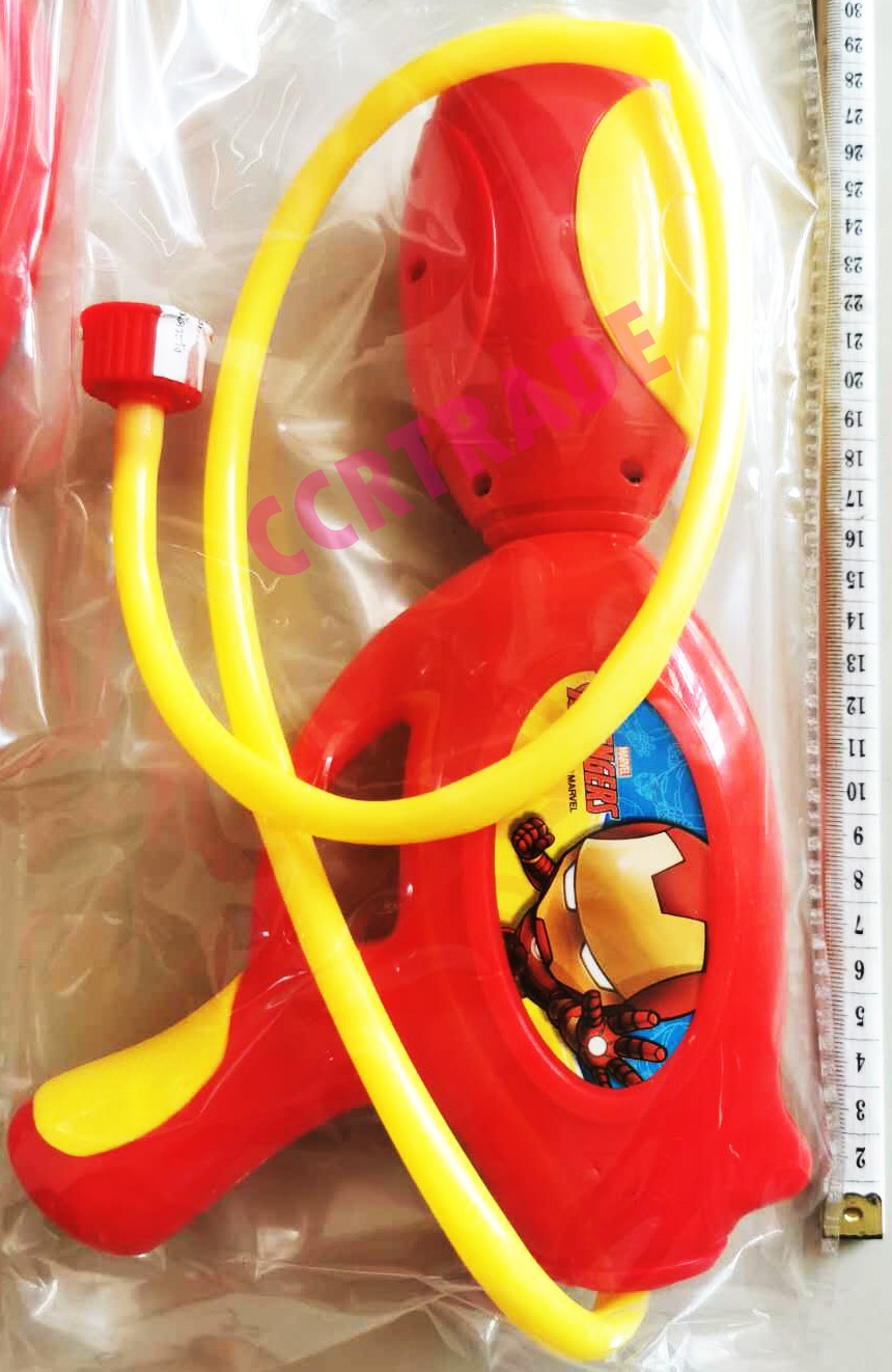 เป้ฉีดน้ำไอร่อนแมนจัมโบ้+ปืนปั้มลม 39x51 ซม.(ลิขสิทธิ์แท้)(1x2)