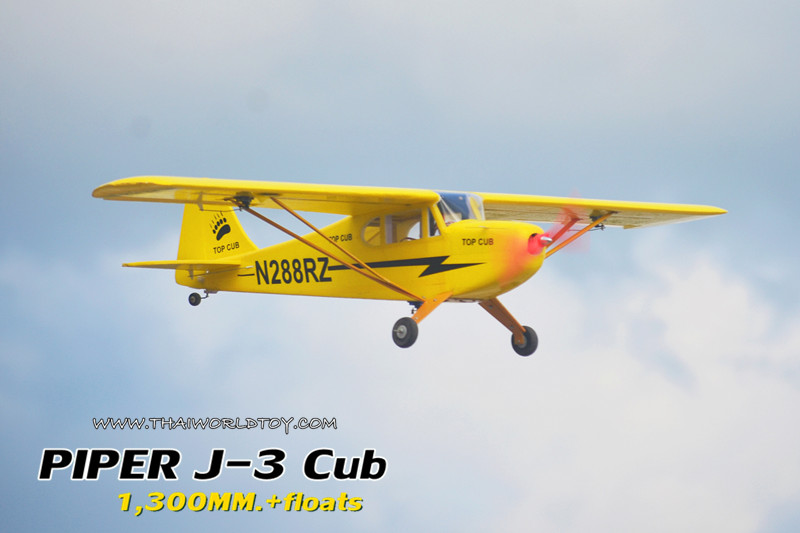 PIPER J-3CUB SEAPLANE +FLOAT 1,300MM. (PNP)