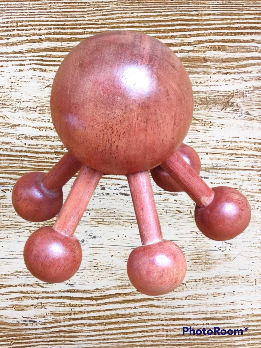 ไม้นวดแมงมุม 6 ขา (ไม้แดง)