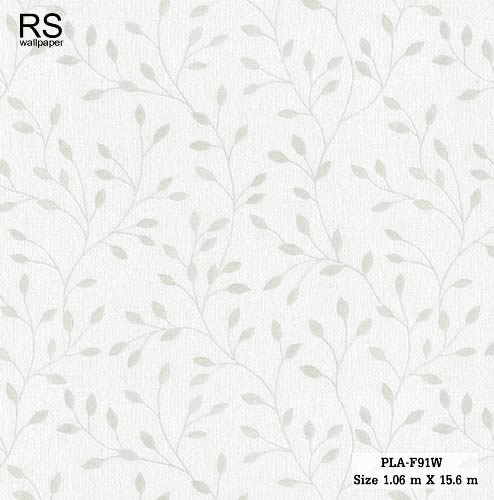 วอลเปเปอร์ ลายใบไม้เล็ก โทนสีน้ำตาลอ่อน PLA-F91W