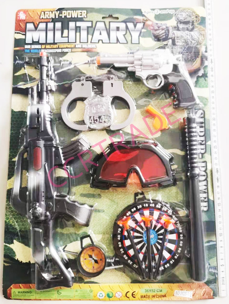 เซ็ททหารคอมมานโด+ปืน M16 แผงลายพรางจัมโบ้ 35.5x52 ซม.(1x3)