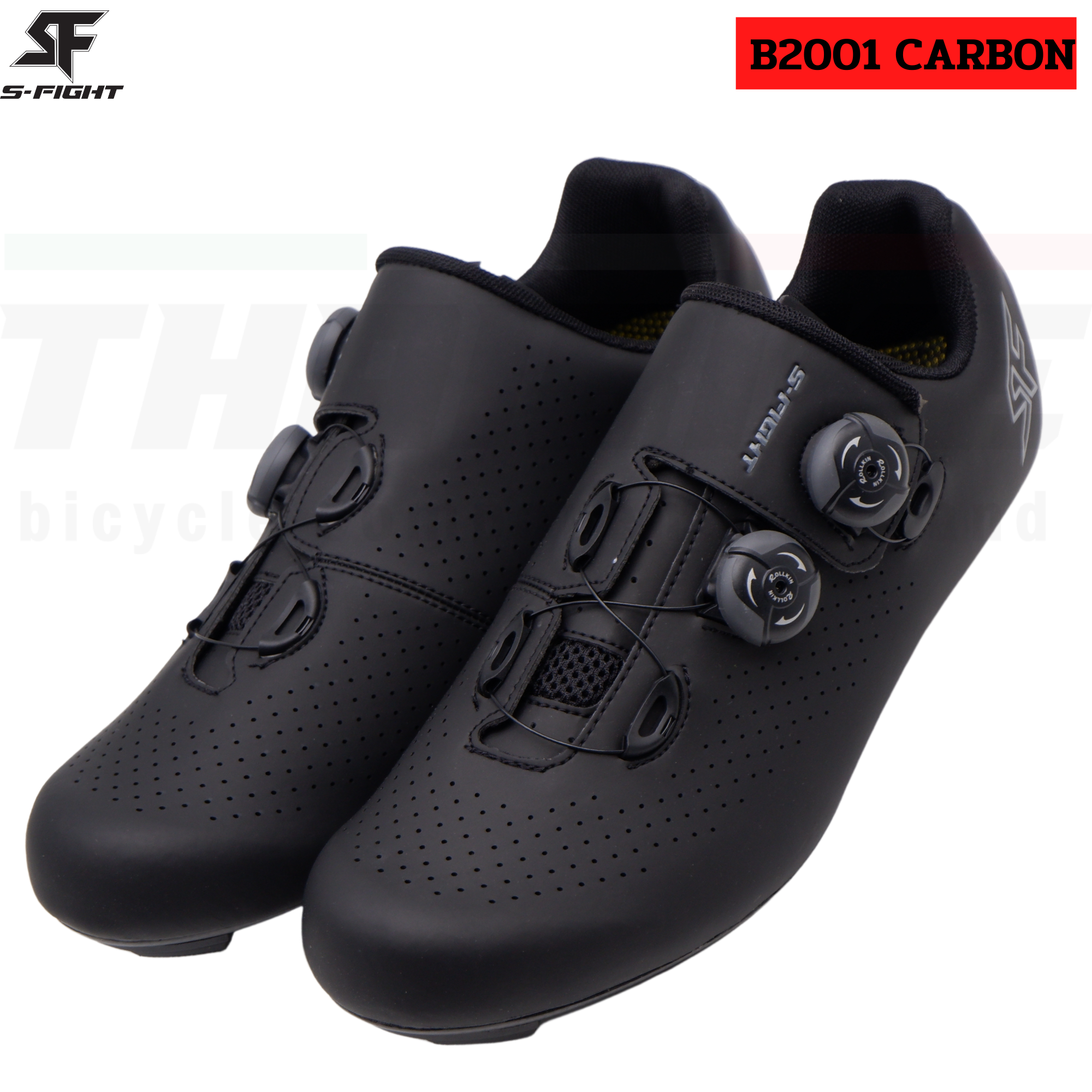 รองเท้าปั่นจักรยาน S-Fight รุ่น B2001 CARBON พื้นคาร์บอน