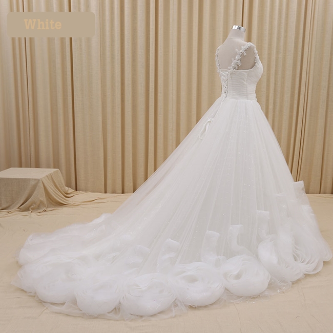 RM004 **ชุดราตรีสีขาว+น้ำเงินงานตัดเกรด A ตัดตามไซส์+สีได้ค่ะ**พรีออเดอร์ชุดราตรีหรูหรา ชุดแต่งงาน ชุดพรีเวดดิ้งสั่งตัดได้ค่ะ งานเกรดพรีเมี่ยม ตัดเย็บปราณีต สวมใส่สวยงามดุจเจ้าหญิง