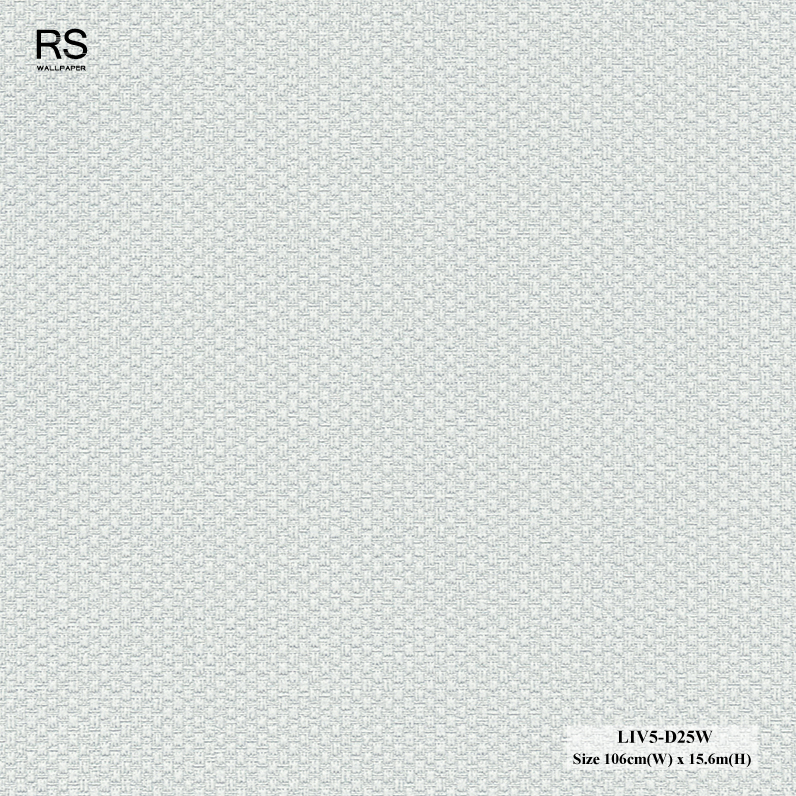 วอลเปเปอร์ลายผ้า สีเทาอ่อน LIV5-D25W
