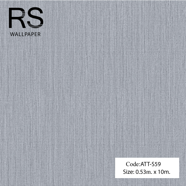 วอลเปเปอร์เทกเจอร์ด้ายผ้าสีขาวพื้นสีเทาอมน้ำตาลเข้ม ATT-S59