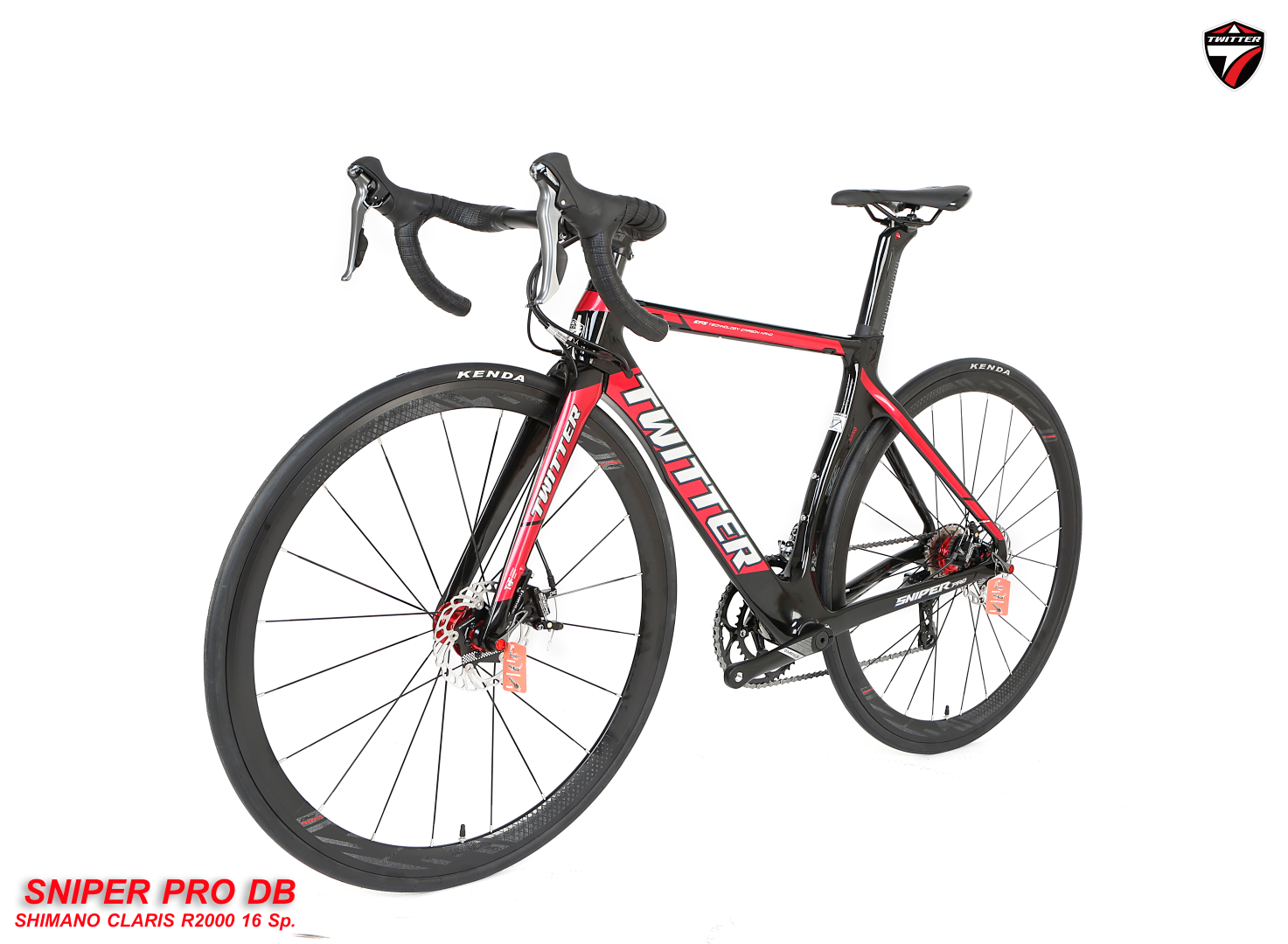 จักรยานเสือหมอบเฟรมคาร์บอน ดิสก์เบรคTWITER รุ่น Sniper PRO DB