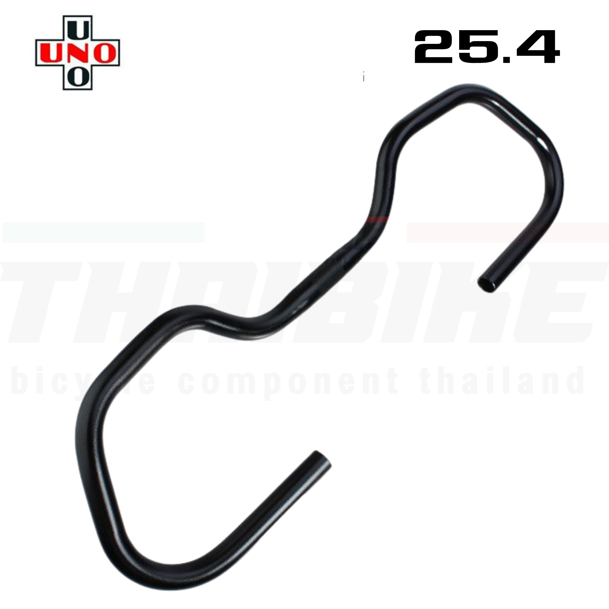 แฮนด์จักรยานผีเสื้อ UNO KALLOY TOURING AL069 AL069V 25.4/31.8