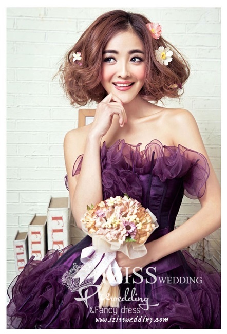 PW062 - **เลิกผลิตค่ะ** ชุดคู่ถ่ายพรีเวดดิ้ง (prewedding dress) & ชุดแต่งงานแฟนซี (Fancy wedding dress)ชายหญิง "ธีมสีม่วง-เทา"