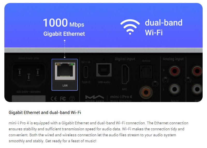 Matrix Audio Mini-i Pro 4 Music Streamer เครื่องเล่นเพลงเครือข่ายตั้งโต๊ะ รองรับ MQA ประกันศูนย์ไทย