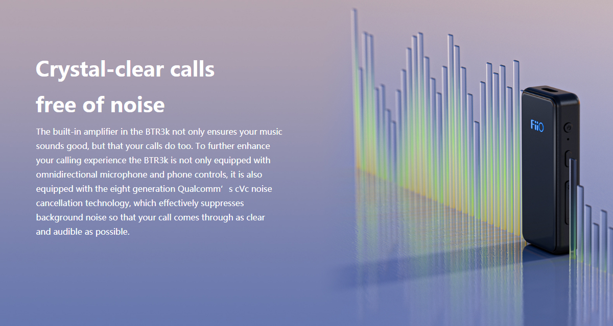 FiiO BTR3K DAC/AMP ตัวรับสัญญาณรองรับ Bluetooth 5.0 aptX , aptX LL , aptX HD , LDAC