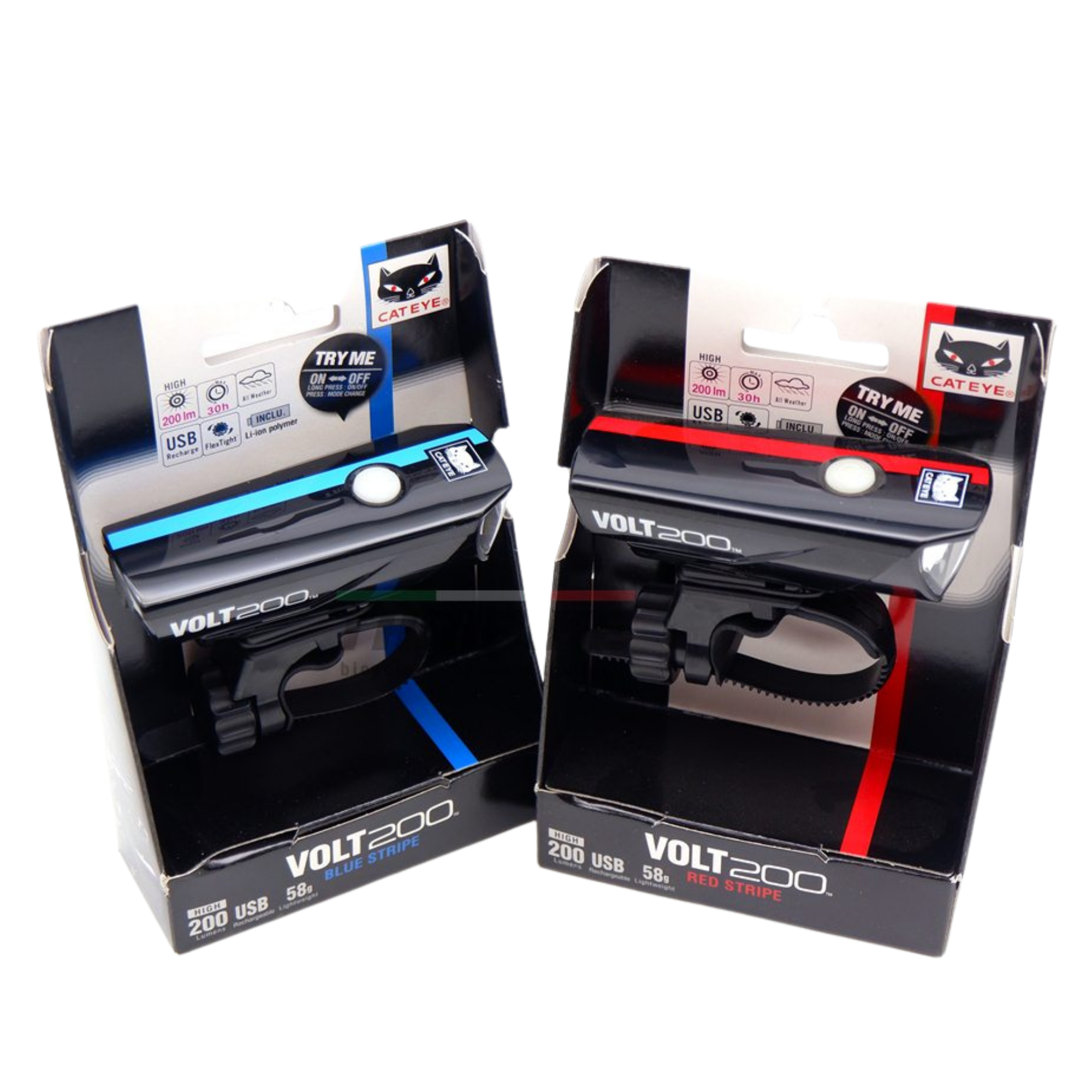 ไฟหน้าจักรยานแบบชาร์จ USB CATEYE VOLT200, HL-EL151RC USB