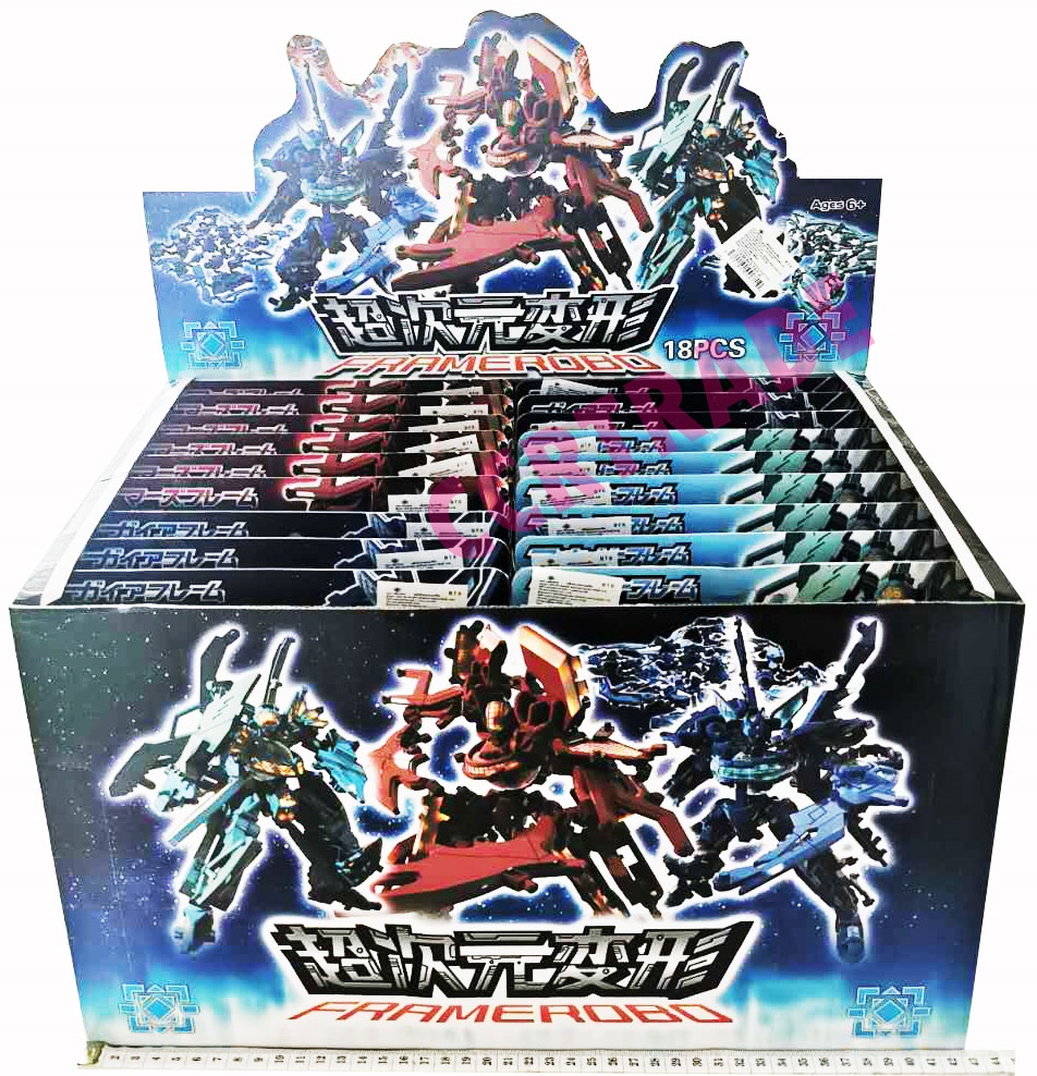 หุ่นยนต์อวกาศตัวต่อกล่อง 21x24.5 ซม.ถาด (1x18)