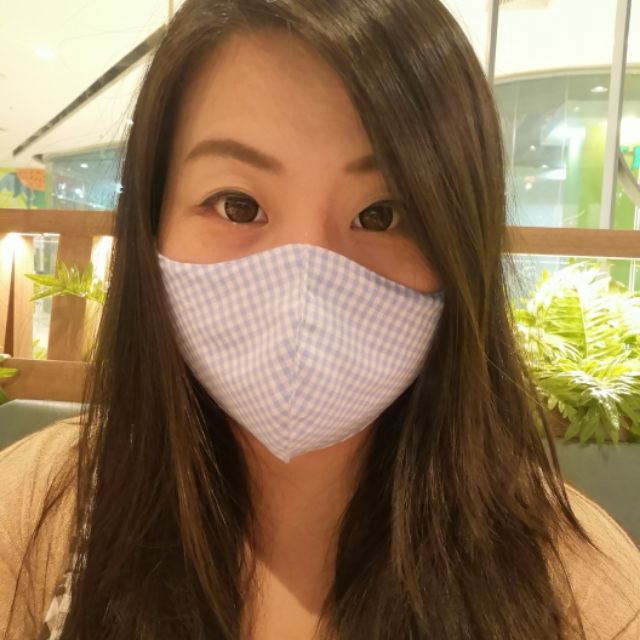 หน้ากากอนามัย 3D หน้ากากผ้า 2 ชั้น มีช่องใส่แผ่นกรอง แม่ค้าเย็บเองคะ