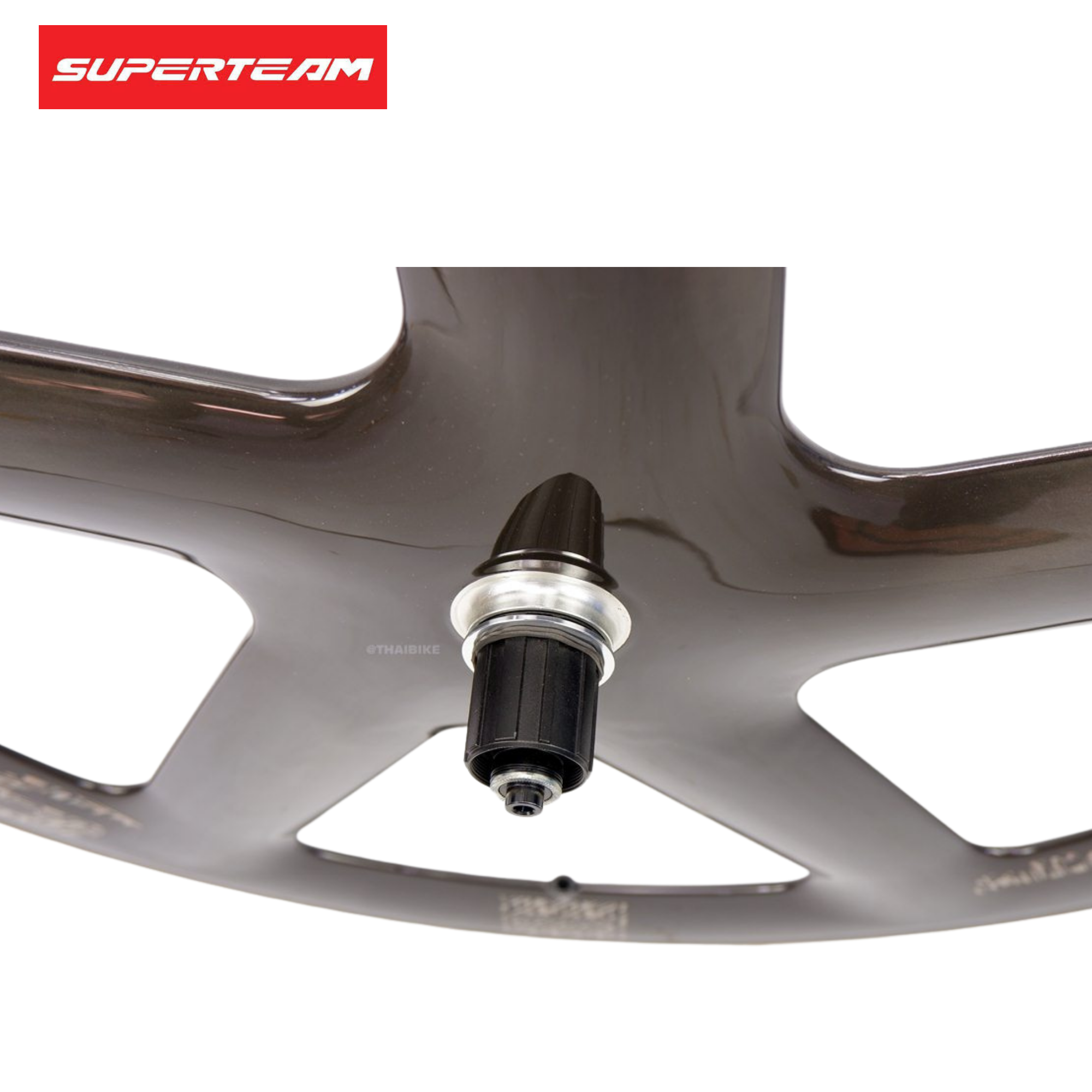 ล้อจักรยานคาร์บอนแท้แบบ 5 ก้าน ยี่ห้อ SUPERTEAM ประกัน 2 ปีเต็ม