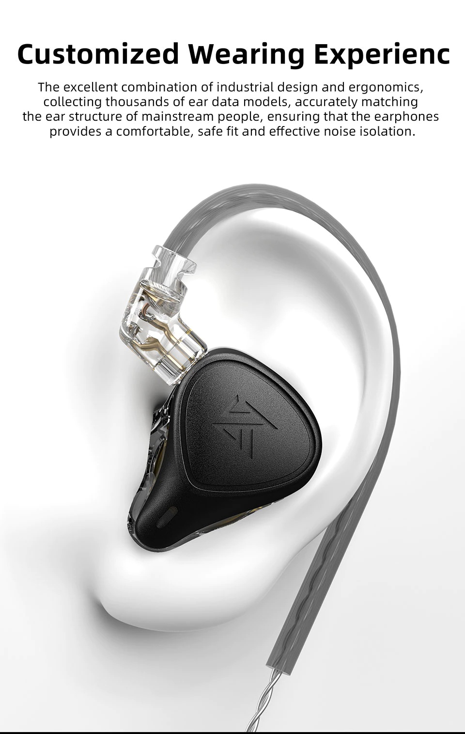 KZ ZEX PRO หูฟัง 3 ไดรเวอร์ 1Electrostatic+1BA+1DD ประกันศูนย์ไทย