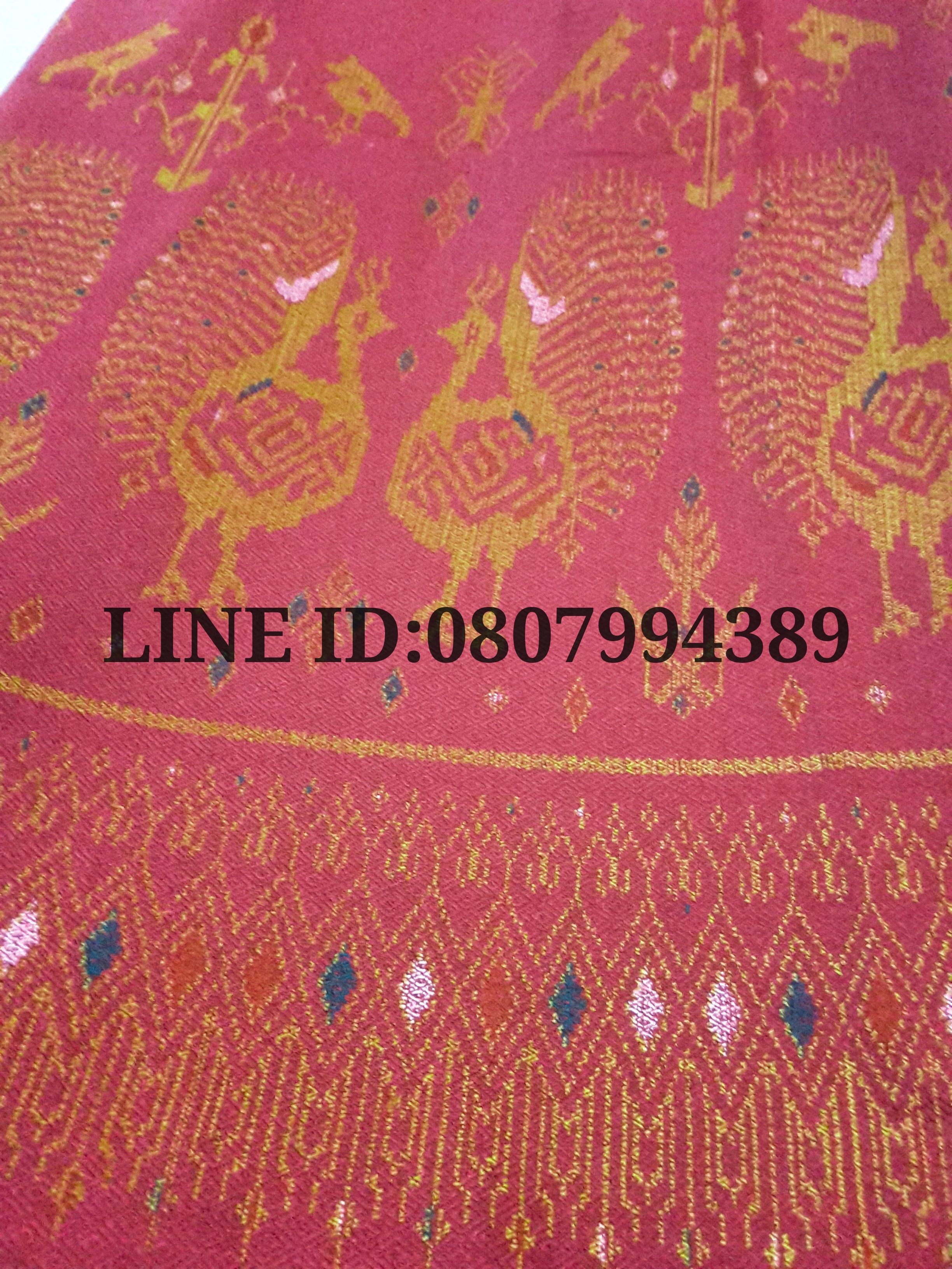 ผ้าถุงสำเร็จรูปแบบป้ายเลื่อนตะขอ ผ้าถุงสำเร็จรูปมัดหมี่ ผ้าฝ้ายมัดหมี่ตีนแดงตัดสำเร็จ พร้อมส่ง