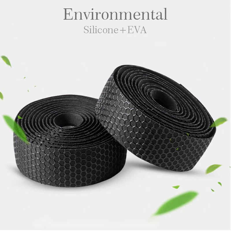 ผ้าพันแฮนด์จักรยาน TAG-B ซิลิโคน ลายรังผึ้ง หนานุ่ม หนึบมือ