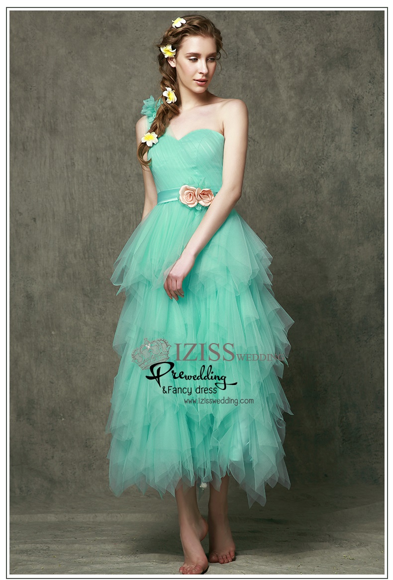 ฺBM0104 - พรีออเดอร์ ชุดเพื่อนเจ้าสาวราตรียาวสีเขียวมินท์