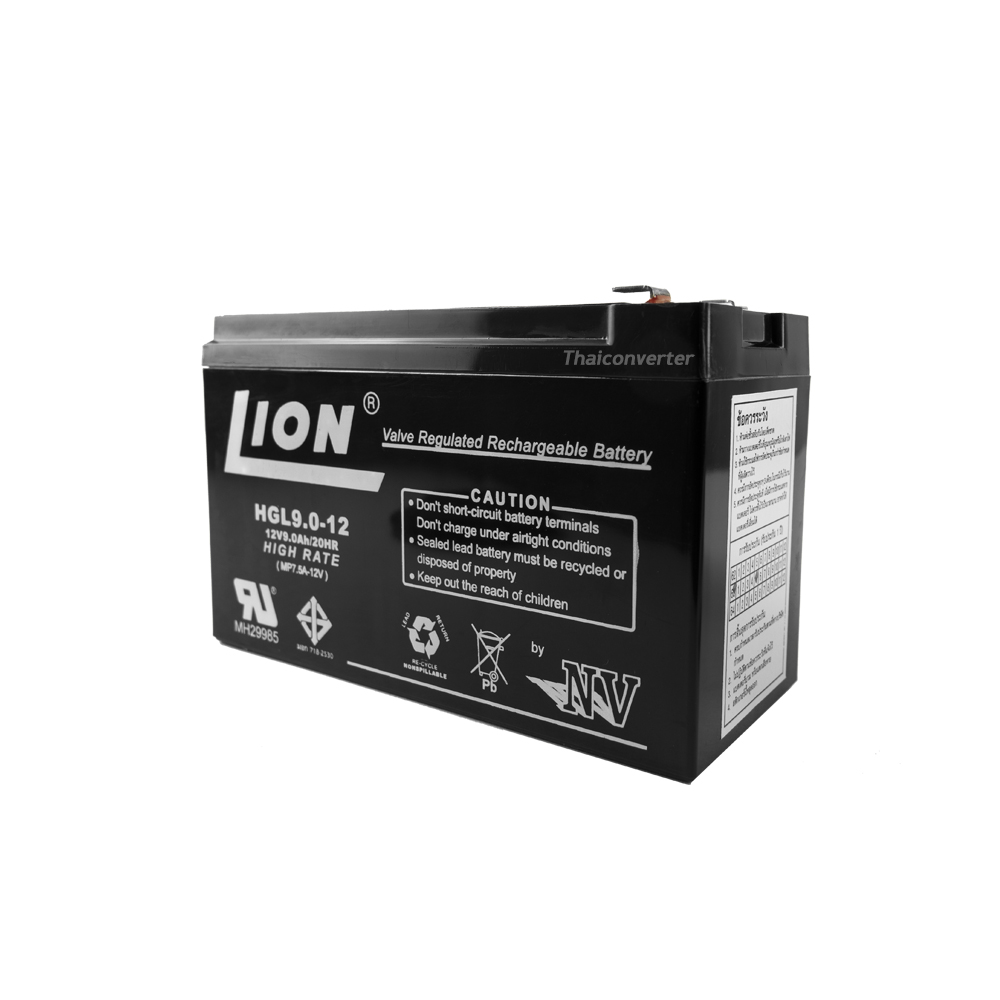 แบตเตอรี่แห้ง LION UPS Battery 12V 9Ah