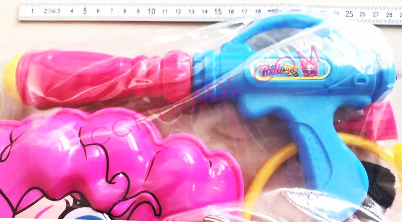 เป้ฉีดน้ำโพนี่+ปืนปั้มลม 18.5x31 ซม.(ลิขสิทธิ์แท้)(1x3)