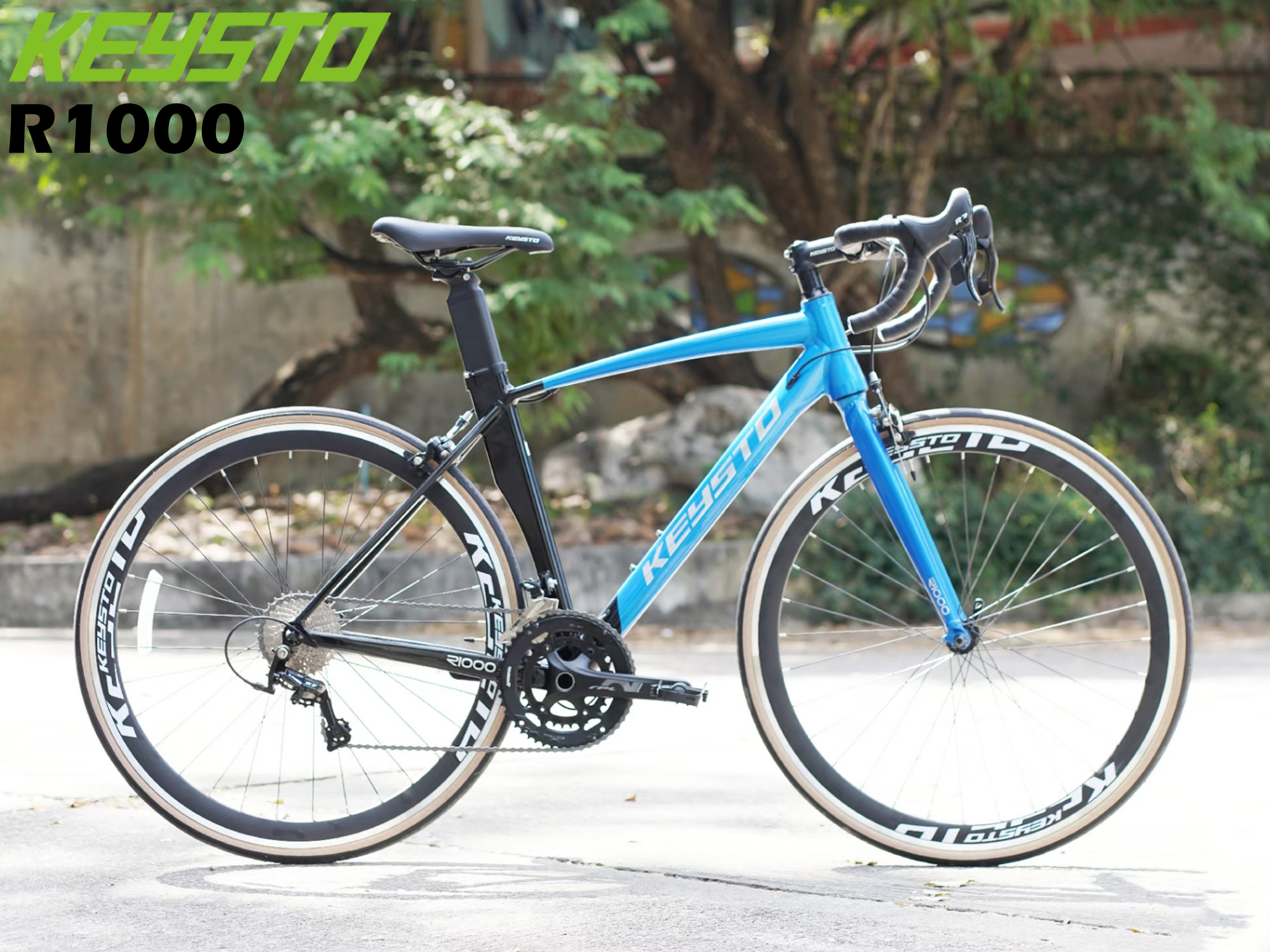 KEYSTO : R1000 จักรยานเสือหมอบ เฟรม ALLOY ROAD BIKE ล้อ 700C เกียร์ 20สปีด