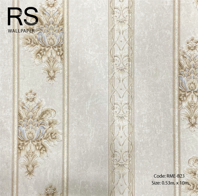 วอลเปเปอร์ลายทางหลุยส์มีกลิตเตอร์ RME-B23