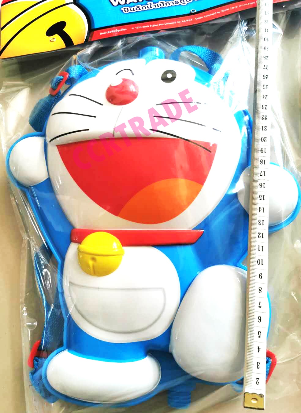 เป้ฉีดน้ำโดราเอม่อนจัมโบ้+ปืนปั้มลม 39x51 ซม.(ลิขสิทธิ์แท้)(1x2)