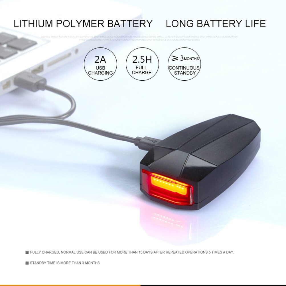 ไฟท้ายจักรยานแบบมีสัญญาณกันขโมย ANTUSI