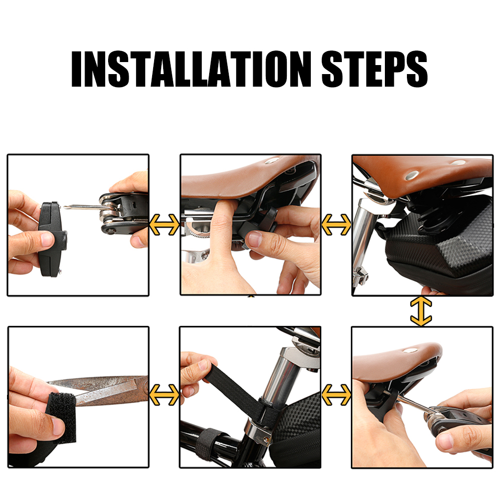 กระเป๋าใต้อานจักรยานแบบเคสแข็ง THAIBIKE