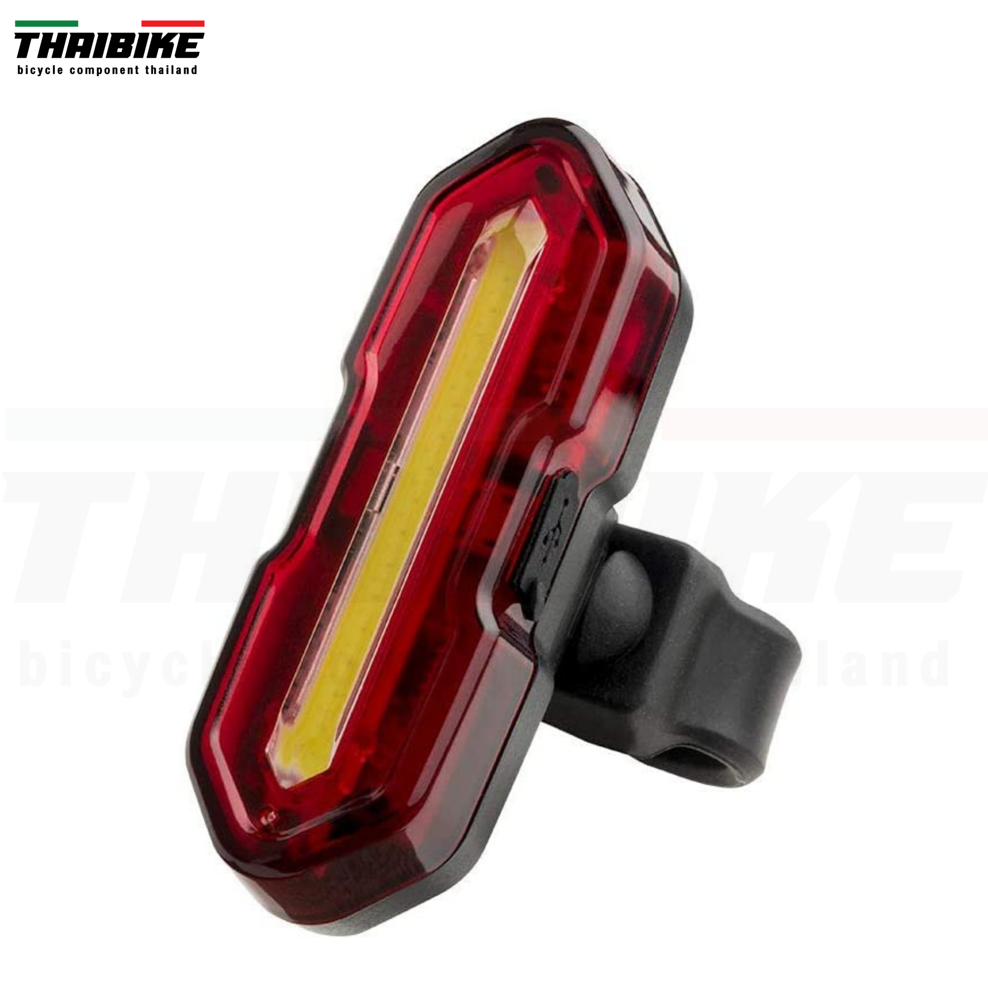 ไฟท้ายจักรยานเสือหมอบ เสือภูเขา THAIBIKE SOLDIER สีขาวแดง สีแดงน้ำเงิน