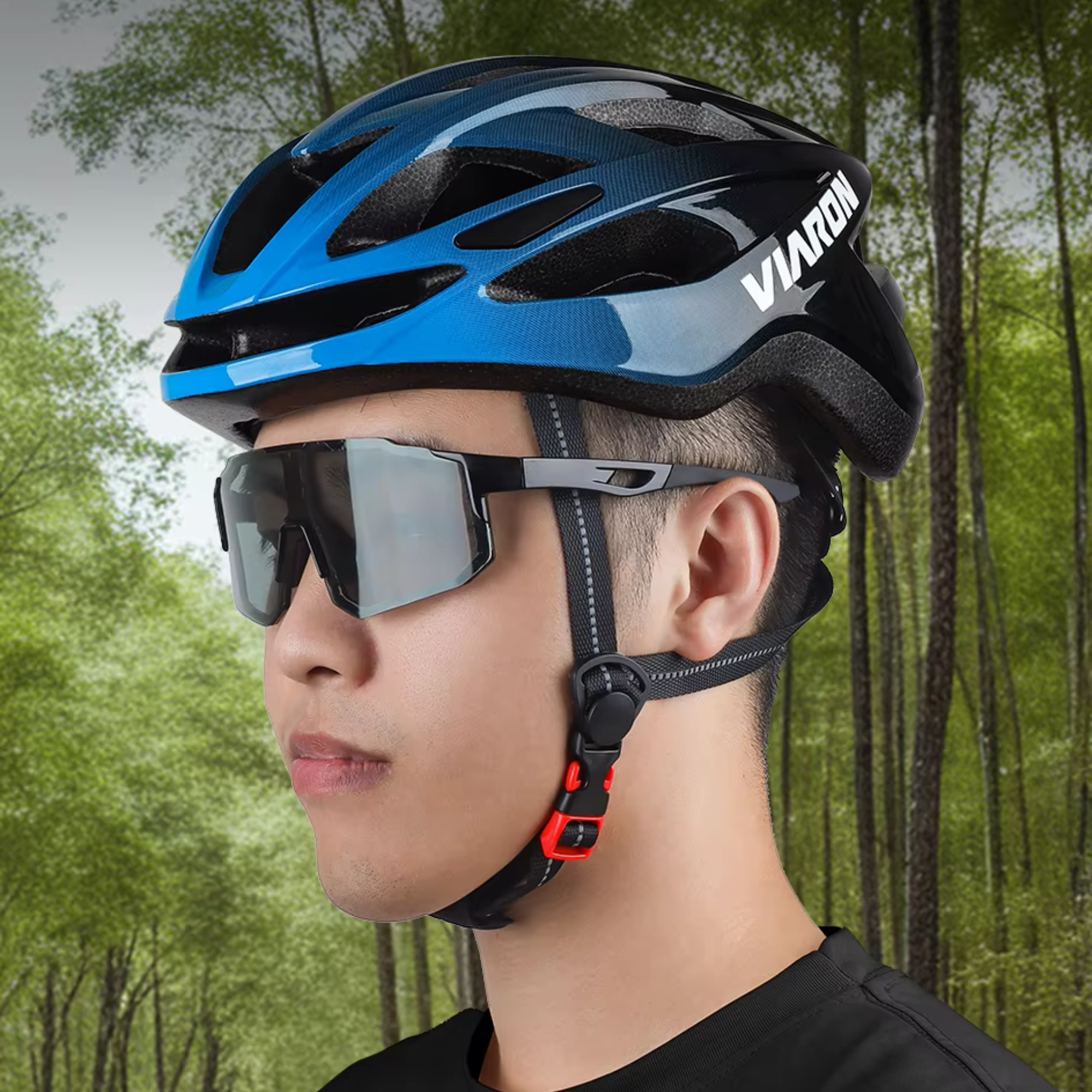 หมวกกันน็อคจักรยานเสือหมอบ เสือภูเขา VIARON น้ำหนักเบาพิเศษ