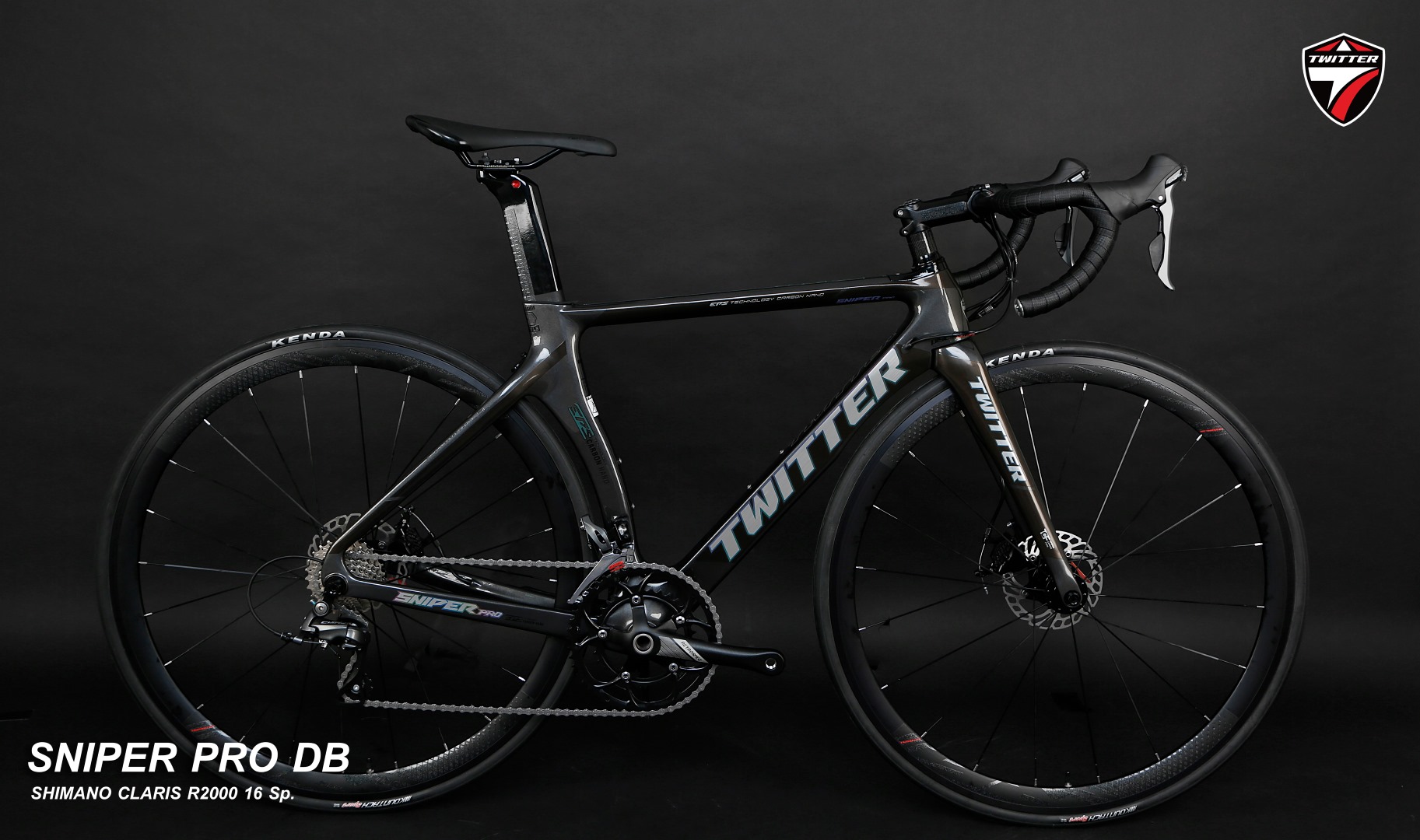 จักรยานเสือหมอบเฟรมคาร์บอน ดิสก์เบรคTWITER รุ่น Sniper PRO DB