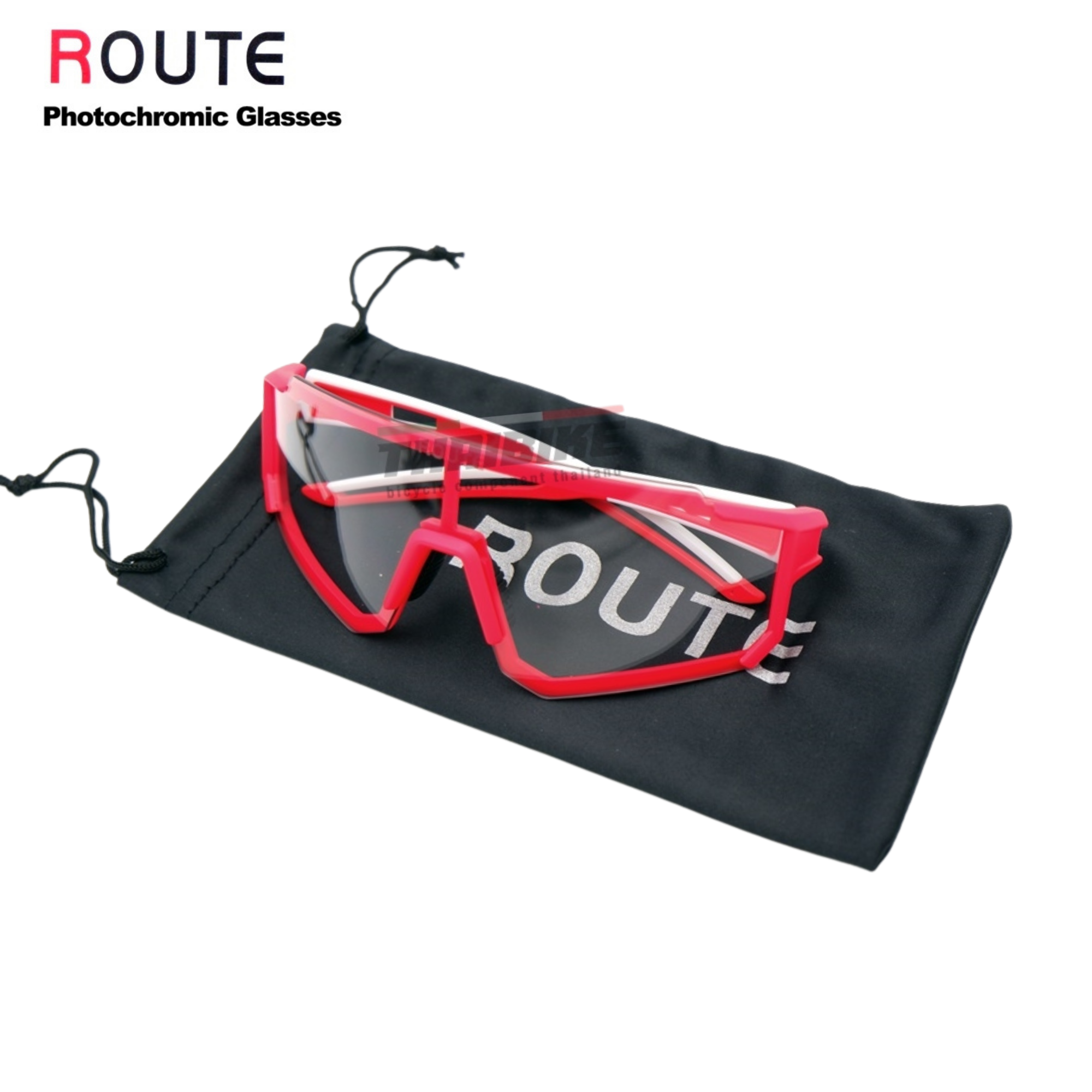 เลนส์ปรับแสงออโต้ แว่นตาปั่นจักรยาน ยี่ห้อ ROUTE photochromic by JAVA