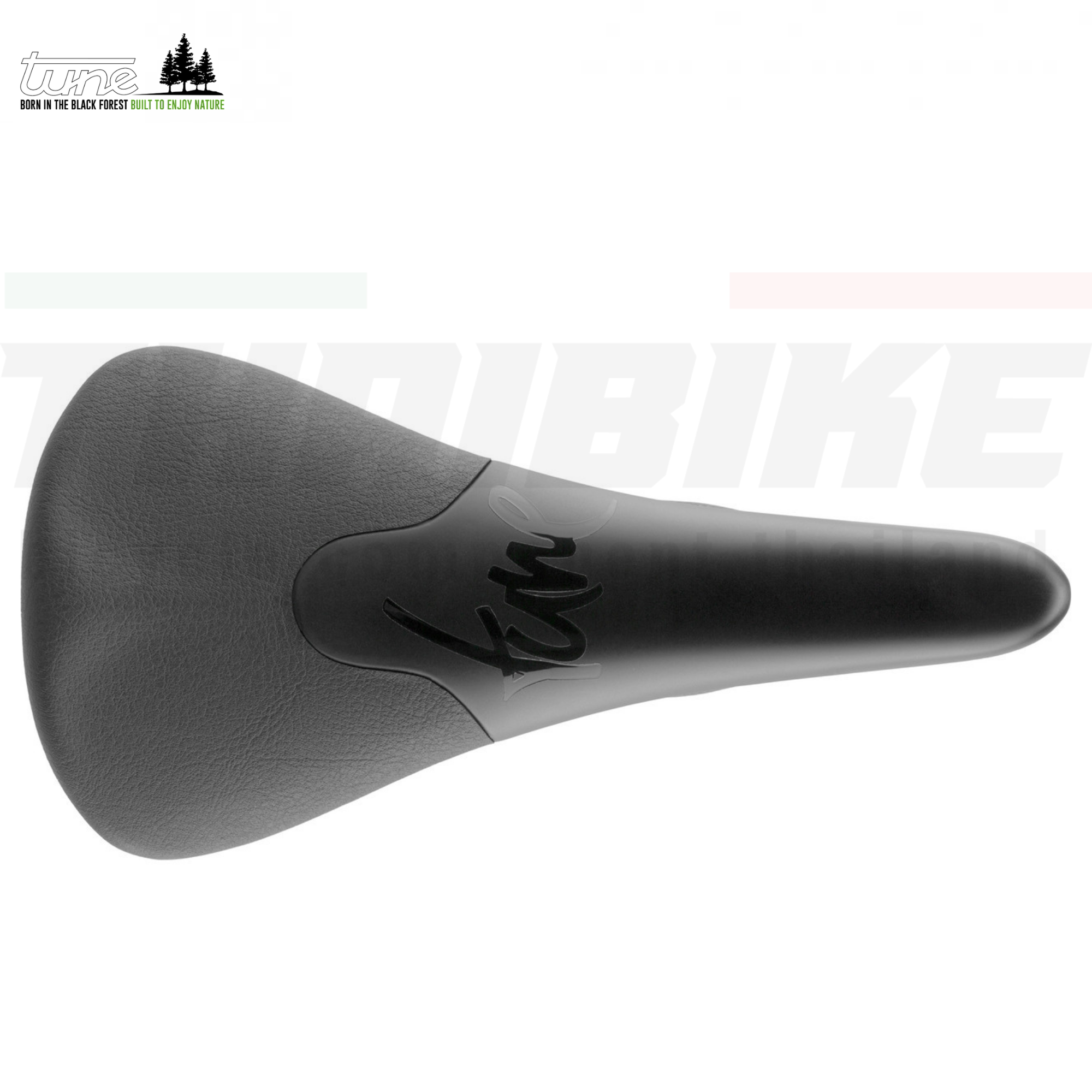 อานจักรยานคาร์บอนหุ้มหนัง Tune Komm-Vor Carbon Saddle