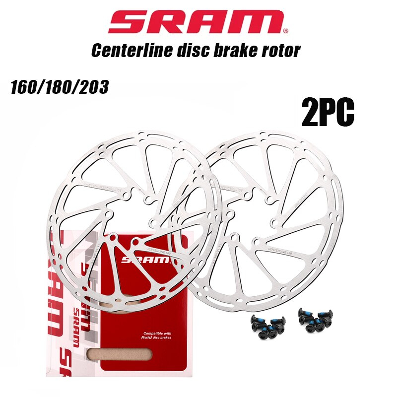 ใบดิสเบรคจักรยาน SRAM มีขนาด 160 และ 180 มม. Stainless Steel Hydraulic Brake Disc for MTB Road Bike