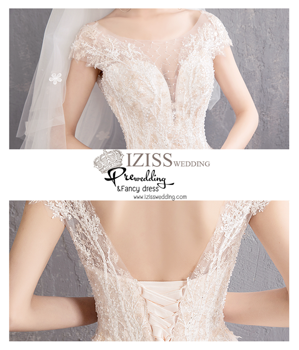 BR362 **พรีออเดอร์**ชุดแต่งงาน&ชุดเจ้าสาวแนวเรียบหรู สีขาวเกรดพรีเมี่ยม น่ารัก สวยโดดเด่นไม่ซ้ำใคร