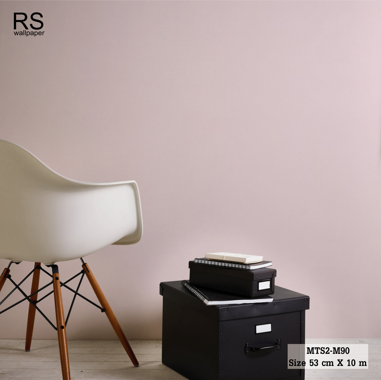 วอลเปเปอร์ สีชมพูอ่อนพาสเทลผสมกลิตเตอร์สีเงิน MTS2-M90