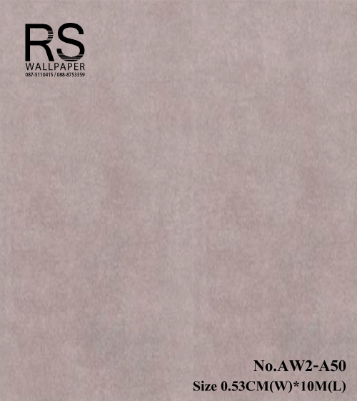 วอลเปเปอร์สีพื้นเทาอ่อน แท็กเจอร์ปูนกึ่งเงากึ่งด้าน AW2-A50