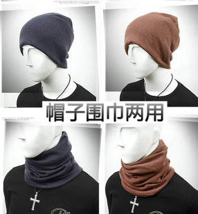 พร้อมส่ง ผ้าพันคอ ใส่เป้นหมวกได้เท่ห์มากๆ