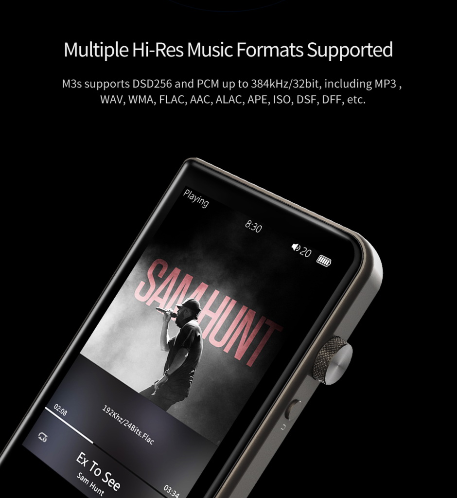 ขาย SHANLING M3S Dap ระดับ Hi-Res รองรับ Lossless , Native DSD และ Bluetooth 4.1